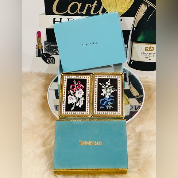 💎 TIFFANY & Co. 2 DECK SET 104 Pieces PLAYING CARD w/Box - Picture 4 of 11